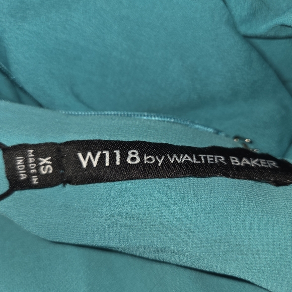 W118 By Walter Baker NWT Lindsay Dress Teal Sleeveless Dress - Picture 8 of 12
